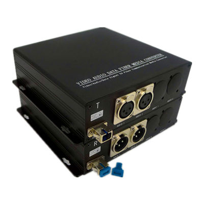 Audio unidirectionnel de 2CH AES EBU au-dessus de supplément de fibre pour le système d'émission
