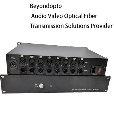 Audio bidirectionnel des 8 Manche de fibre au double LC connecteur du convertisseur