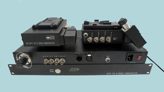 Interphone vidéo-audio de données Tally Fiber Camera System IDS au convertisseur de fibre