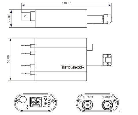 Genlock au-dessus de la fibre TC/BB au-dessus de la fibre