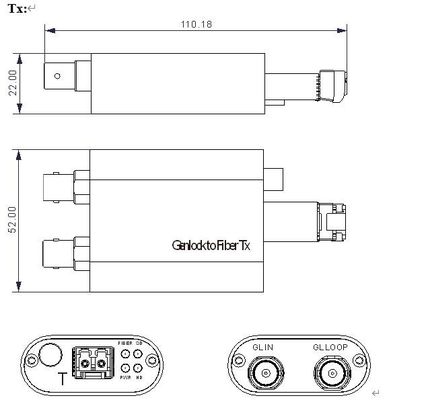Genlock au-dessus de la fibre TC/BB au-dessus de la fibre