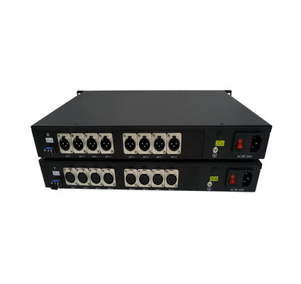 9/125u le mode unitaire 8 creuse des rigoles 3 que Pin XLR a équilibré l'audio au-dessus du convertisseur de fibre