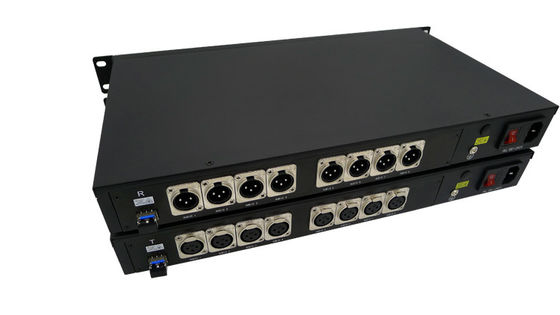 9/125u le mode unitaire 8 creuse des rigoles 3 que Pin XLR a équilibré l'audio au-dessus du convertisseur de fibre