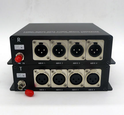 2 Pin XLR de la manière 3 a équilibré l'audio analogue au-dessus de l'émetteur-récepteur de supplément de fibre