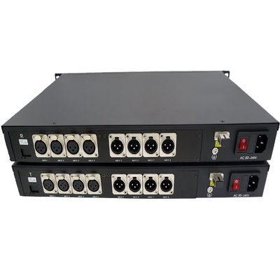 4 la manière de ch 2 a équilibré l'audio à la radio optique de convertisseur de fibre et l'audio équilibré de radiodiffusion au-dessus de la fibre à la fibre audio de XLR