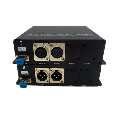 Audio unidirectionnel de 2CH AES EBU au-dessus de supplément de fibre pour le système d'émission