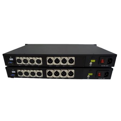 Audio directionnel de Bi de XLR à la manière du convertisseur 4 ch 2 de fibre