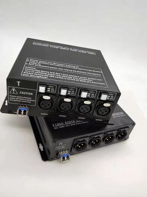 XLR de Digital au convertisseur optique de fibre avec 48V permutable Phantom Power Supply