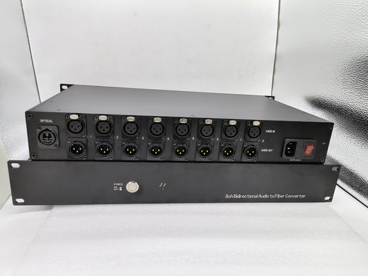 Audio bidirectionnel des 8 Manche de fibre au double LC connecteur du convertisseur