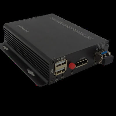 Displayport au supplément de fibre avec le commutateur électrique à distance