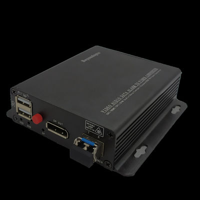 Displayport au supplément de fibre avec le commutateur électrique à distance