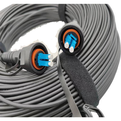 Corde de correction de fibre optique de câble de champ avec le double LC connecteur d'ODVA