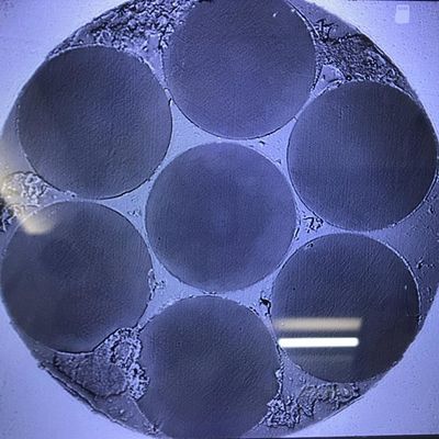 L'hexagone de fibre optique des produits 6 de recherches scientifiques de noyau multi a arrangé
