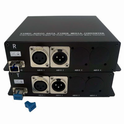 audio de 3pin XLR au supplément MIC Level And Line Level de convertisseur de fibre