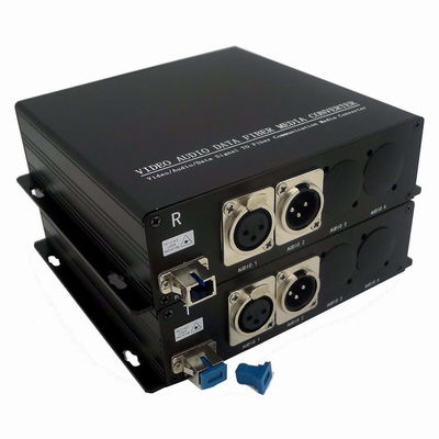 audio de 3pin XLR au supplément MIC Level And Line Level de convertisseur de fibre