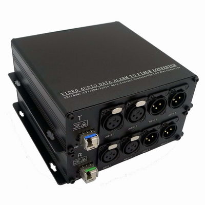 audio de 3pin XLR au supplément MIC Level And Line Level de convertisseur de fibre